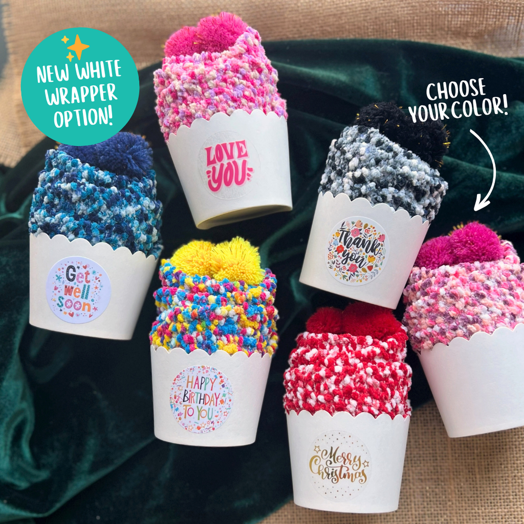 Cupcake Socks -  Handcrafted Cozy Cute Soft Everyday Gift