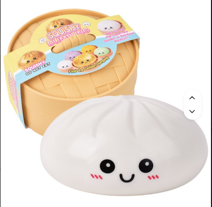 Giant Bao Bun Squishy with Steamer for Stress Relief and Physical Therapy