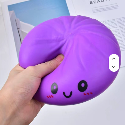 Giant Bao Bun Squishy with Steamer for Stress Relief and Physical Therapy