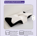 Omni-directional Butterfly Pillow for Home and Travel with Memory Foam and USB Rechargeable