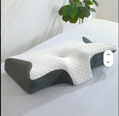Omni-directional Butterfly Pillow for Home and Travel with Memory Foam and USB Rechargeable